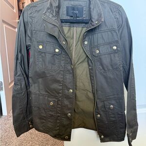 J. Crew 100% Cotton Downtown Field Women’s Jacket in Olive Green